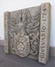 Erbovní deska Hrabik 1724, výška 50 cm, 1724.
